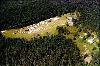 Zeltlagerplatz Stöcklewald aus der Vogelperspektive